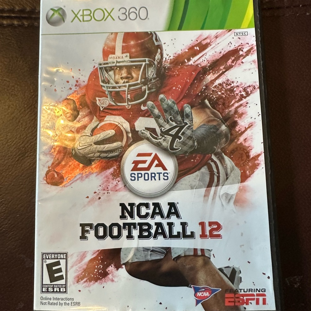Red Football Video Game for Xbox 360